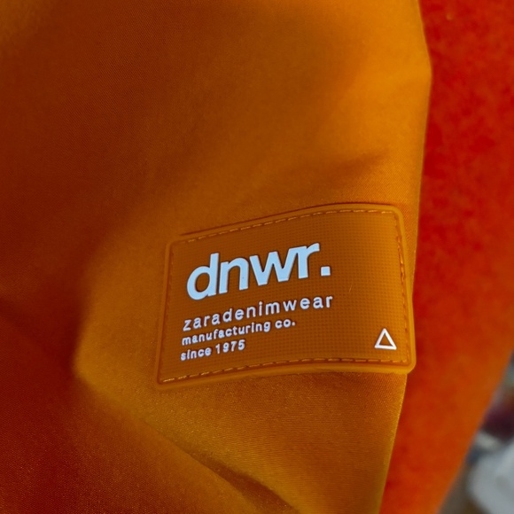 Zara bright yellow tangerine hooded technical jacket parka NWOT - Picture 8 of 15